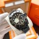 Copy Rolex Submariner Black Steel Green Dial Watch Low Price (2)_th.jpg